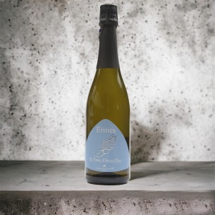 Bottiglia di Vino BIANCO FRIZZANTE da tavola da 75 ml "VINO DEGLI DEI" cartone 12 pz Art ERMES