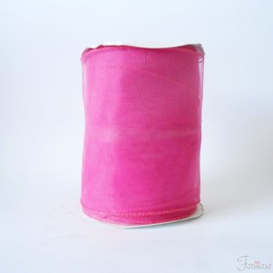Bobina rotolo Organza 15x25 mt decorazioni bomboniere Fuxia art. 53579