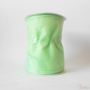 Bobina rotolo Organza 15x25 mt decorazioni bomboniere Verde mela art. 54178