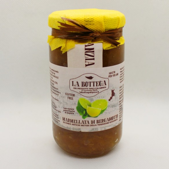 Barattolo delizia marmellata di Betgamotto 100% Italiano confezione 100g Art MARMBERGAM100