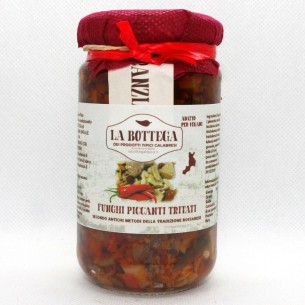 Barattolo con trito di funghi e peperoncino piccante 100% Italiano confezione 90g Art TRITOFUNGHIPIC90