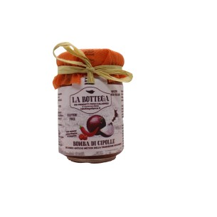 Barattolo con crema di cipolle piccanti 100% Italiano confezione 90g Art CIPOLPIC90