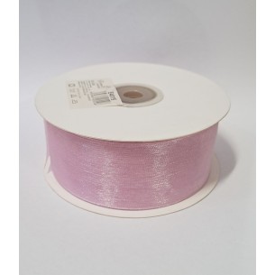 Nastro organza 40 mm rotolo bobina da 50 mt LILLA fai da te - art E4015