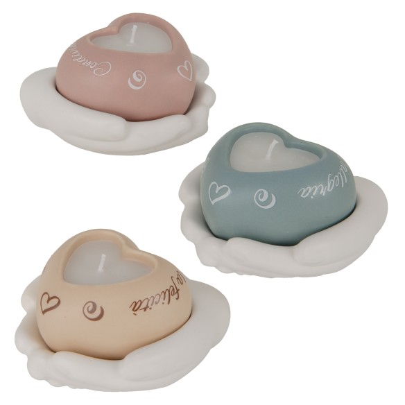 Bomboniera HANDS CANDELA CM.9 H.6 S/3PZ ART. 02A324