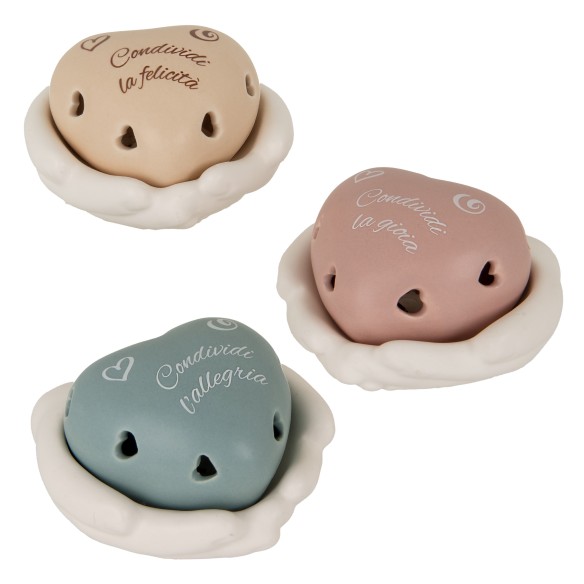 Bomboniera HANDS CANDELA LED  CM.9 H.6 S/3PZ ART. 02A323