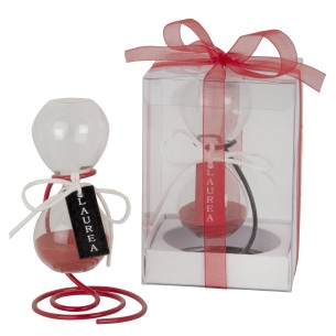 Bomboniera laurea Clessidra Time  laurea set da 2pz h.11 con Scatola  Art.07A168