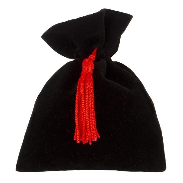 Bomboniera laurea  Sacchetto   cm.8x10 colore Nero Art.C2841