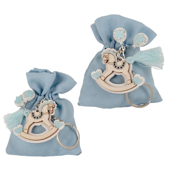 CAVALLINO BAG P/CHIAVE CIELO S/2PZ ART. SC731