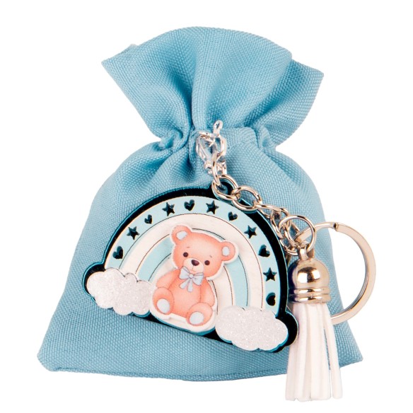 Bomboniera BALENO BAG P/CHIAVE CIELO  ART. SC735