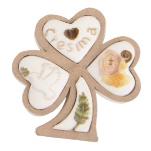 Gesso trifoglio cresima cm.4 Art. 08A193