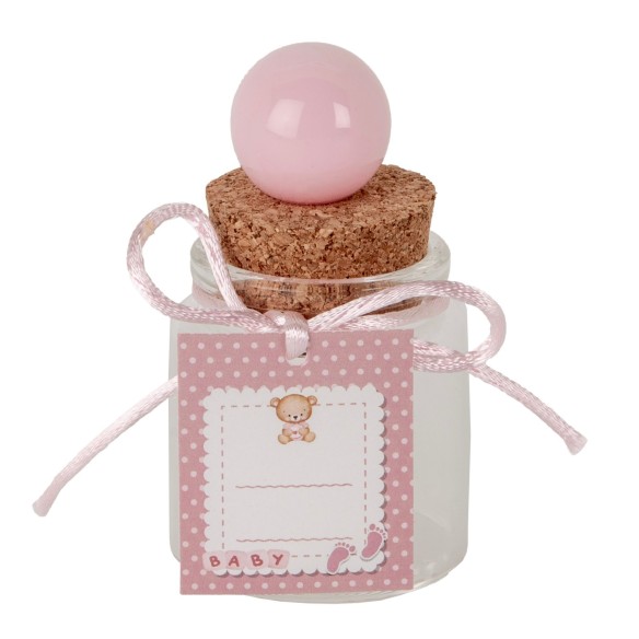 BOMBONIERA BALL BARATTOLINO H.8 BABY ROSA ART. 07A146