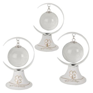 Bomboniera QUADRIFOGLIO MONDO LED H.9 S/3PZ ART. 07A159