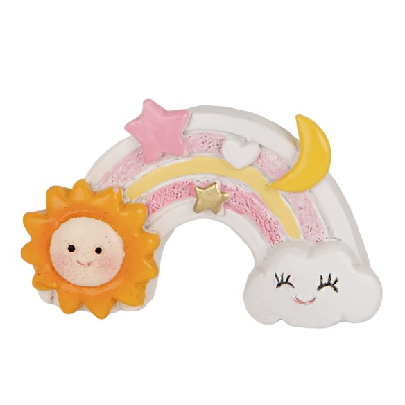 Bomboniera ARCOBALENO MAGN.ROSA CM.5 ART. 04A406