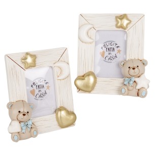 Bomboniera TEO ORSO P/FOTO  CIELO  CM.10X12  S/2PZ  ART. 04A431