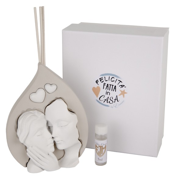 Bomboniera Matrimonio  GOCCIA COPPIA DIFFUSORE H.14 C/BOX ART. 04A469