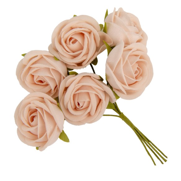 FIORE BOMBONIERA DECORO FIORE CM.4 CREMA ART. B0761CREMA