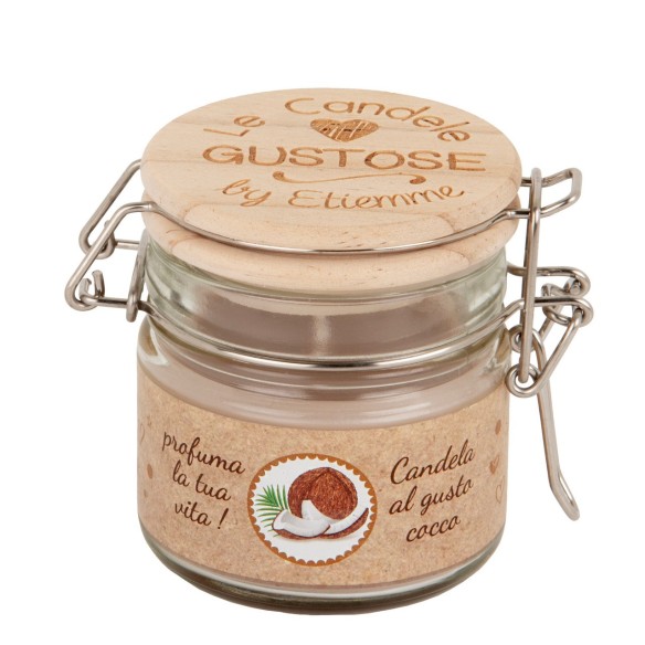 Bomboniera GUSTO CANDELA H.7,5 COCCO ART.07A192