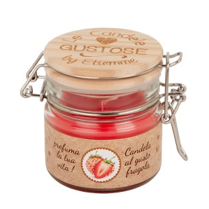 Bomboniera GUSTO CANDELA H.7,5 FRAGOLA ART.07A194 2