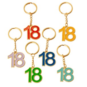 Bomboniera ZAMA P/CHIAVE 18° S/6PZ  CM.3,5 ART. 12A175