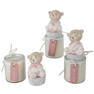 Bomboniera BIBì CANDELA ROSA H.11 S/3PZ ART. 03A046