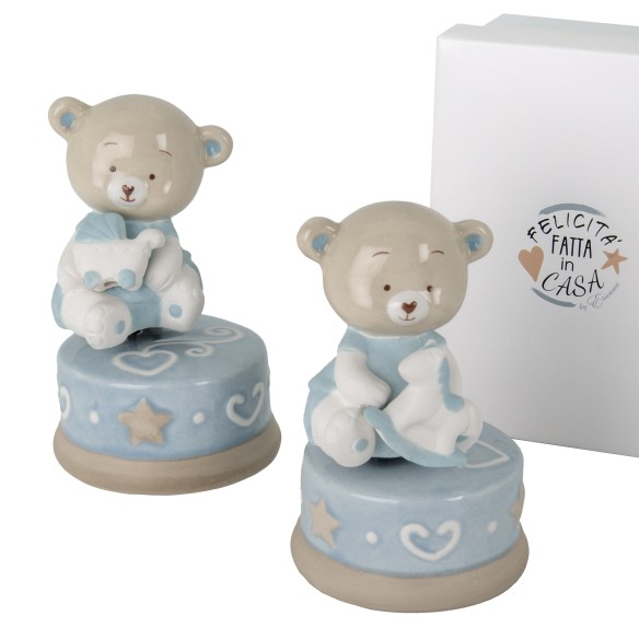 BOMBONIERA BIBì CARILLON CIELO DM.8 H.11 S/2PZ  C/BOX ART. 03A049