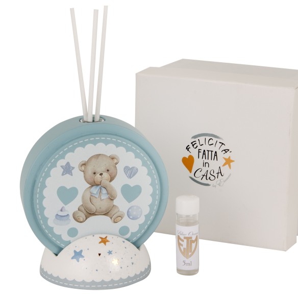 Bomboniera PITTURA DIFFUSORE BABY CIELO H.11 C/SCATOLA ART. 08A214