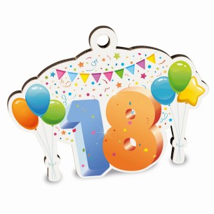 Bomboniera PARTY DICIOTTO CM.6,5 ART. AL057