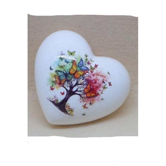 Bomboniera Matrimonio Cuore Albero della Vita cm.8x7 C.Scatola Art.1543