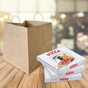 Busta in carta Porta Pizza  36+36x40 cm  150pz  art .SH74461 2