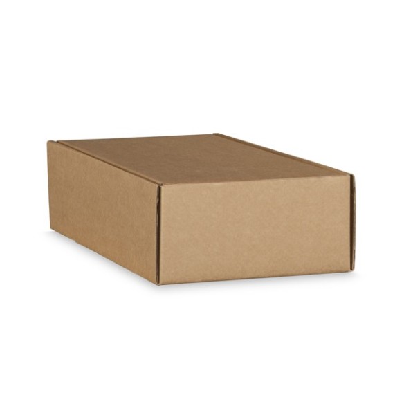 Scatola porta 2 bottiglia Cantinetta  Vino colore AVANA 340 x185x h 9 cm set 30 pz art 38696