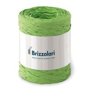 Rotolo Bobina Raffia Sintetica colore VERDE MELA decorazione 5 mm X 200 mt art 6802.10