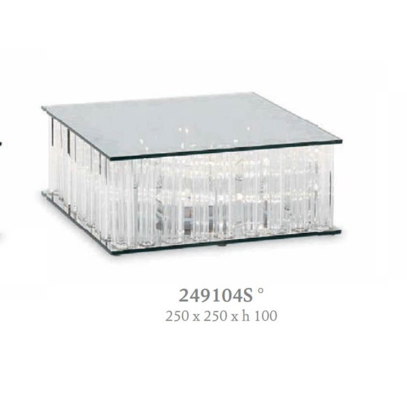 BOMBONIERA MATRIMONIO ALZATA C/LED 250X250XH.100MM    ART. 249104S