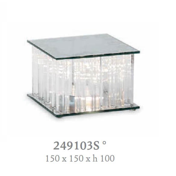 BOMBONIERA MATRIMONIO ALZATA C/LED 150X150XH.100MM    ART. 249103S