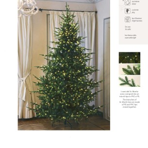 ALBERO DI NATALE  ABETE ST.MORITZ 2640 TIP/500LU H.2100/D.1550 ART. 227323S