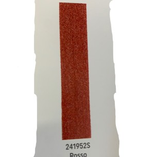 Nastro LUREX colore ROSSO in bobina rotolo da spessore 38 mm x 25 mt art 241952S