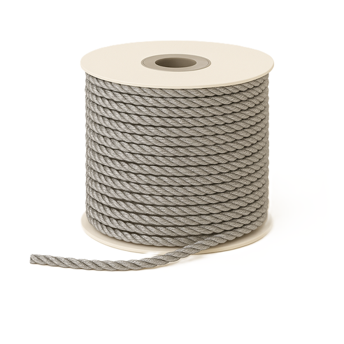 Cordino doppio in raso colore Silver D. 3 mm x 25 Mt  art DN008