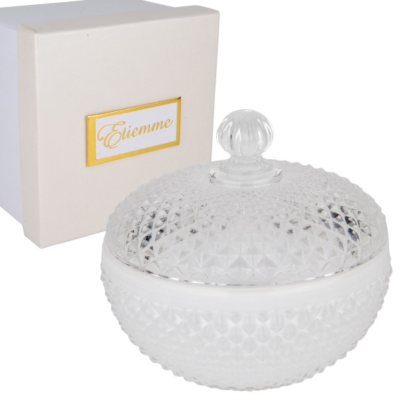 Bomboniera GINEVRA SCAT.TONDA  DM.9XH8 CON BOX  ART 07A212