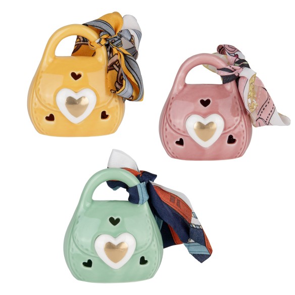 Bomboniera Borsetta led cm.9 set 3pz   art 02A429