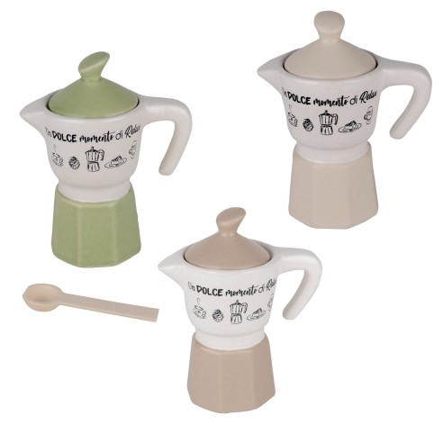 Bomboniera  Moka moderna dolce  h.11  set 3pz   art 02A400