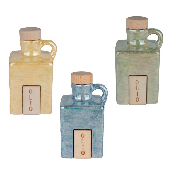 Bomboniera  Oliera cubo   h.11,5 170ml  set 3pz   art 02A404