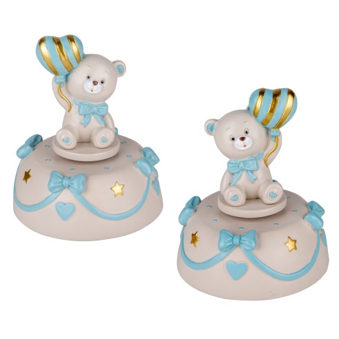 Bomboniera Pupo Orso  Carillon Celeste  DM10H12  set 2pz   art 04A500