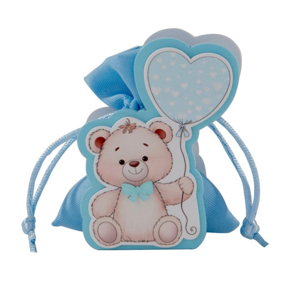 SACCHETTO CENTO CUORI BAG  CM.9 COLORE CIELO   1PZ art SC774