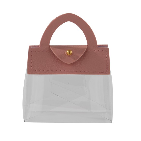 SACCHETTO  BAG  CM.7H9 COLORE BIANCO/ROSANT   1PZ art SC797