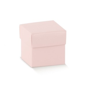 Scatola Bomboniera f/c 5x5x5  Colore Rosa  confezione 10 pz art 100060S
