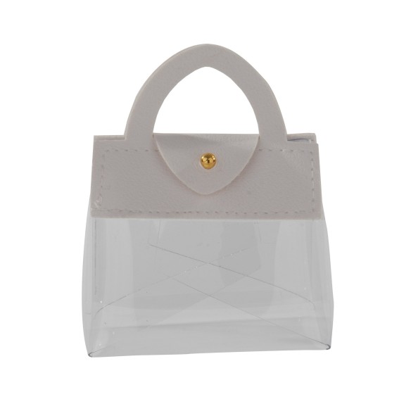 Bomboniera BORSETTA BIANCO  BAG  CM.7H.9  1PZ   art SC795