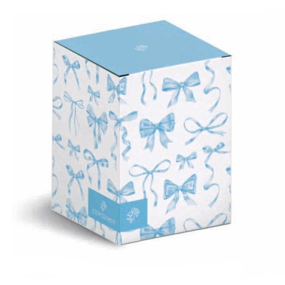 Bomboniera Lampada Elefantino Azzurro ric.h.240mm  CON SCATOLA art 200560S