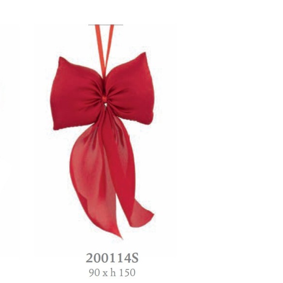 Fiocco Chiffon Rosso da APP.90 x h 150 mm confezione 1 pz art 200114S