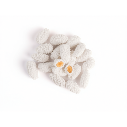 Confetti Classici Bianco alla mandorla tipo RICCIO in confezione da 1kg - Art. RICCIO