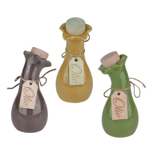 Bomboniera FIORE OLIERA H.13.5 100ML   set 3pz art 04A405