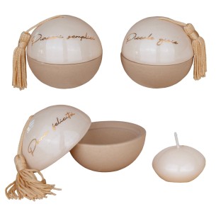 Bomboniera BALL SFERA  DM.7 Set 3pz art 04A440